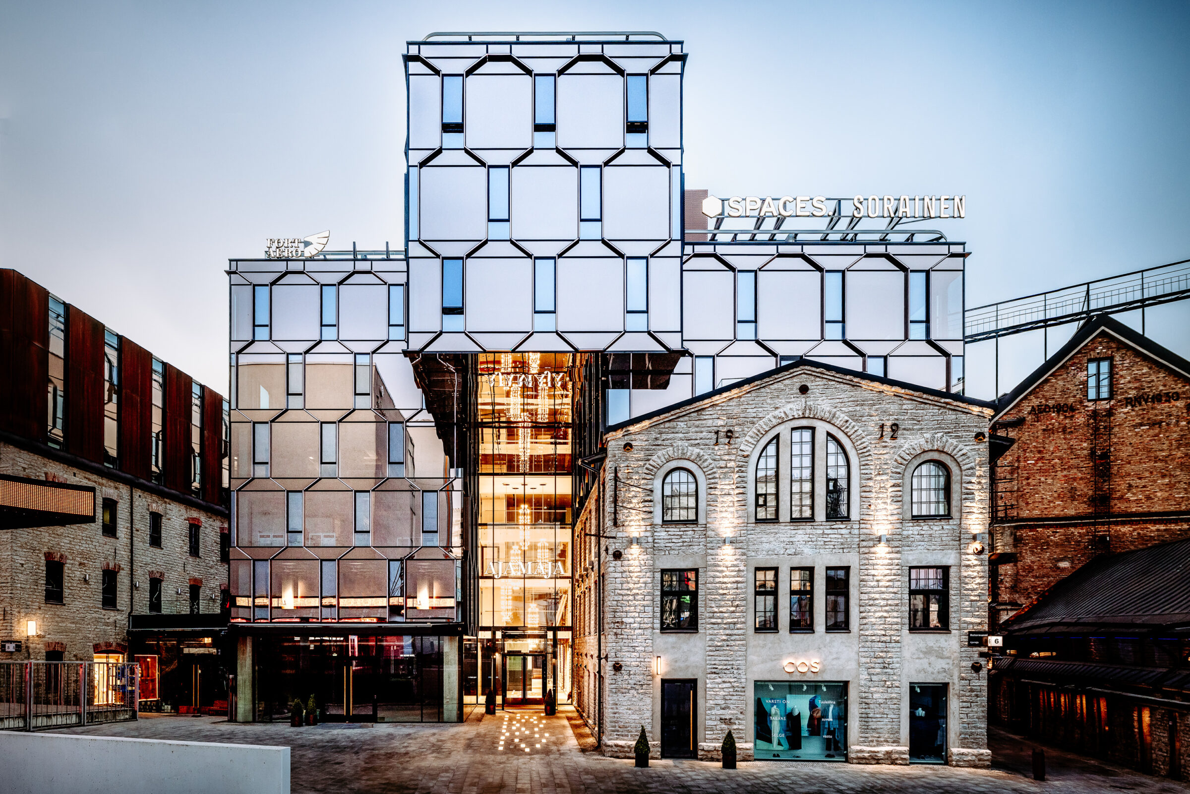 Spaces coworking area in Rotermanni showing modern meeting rooms and flexible workspace